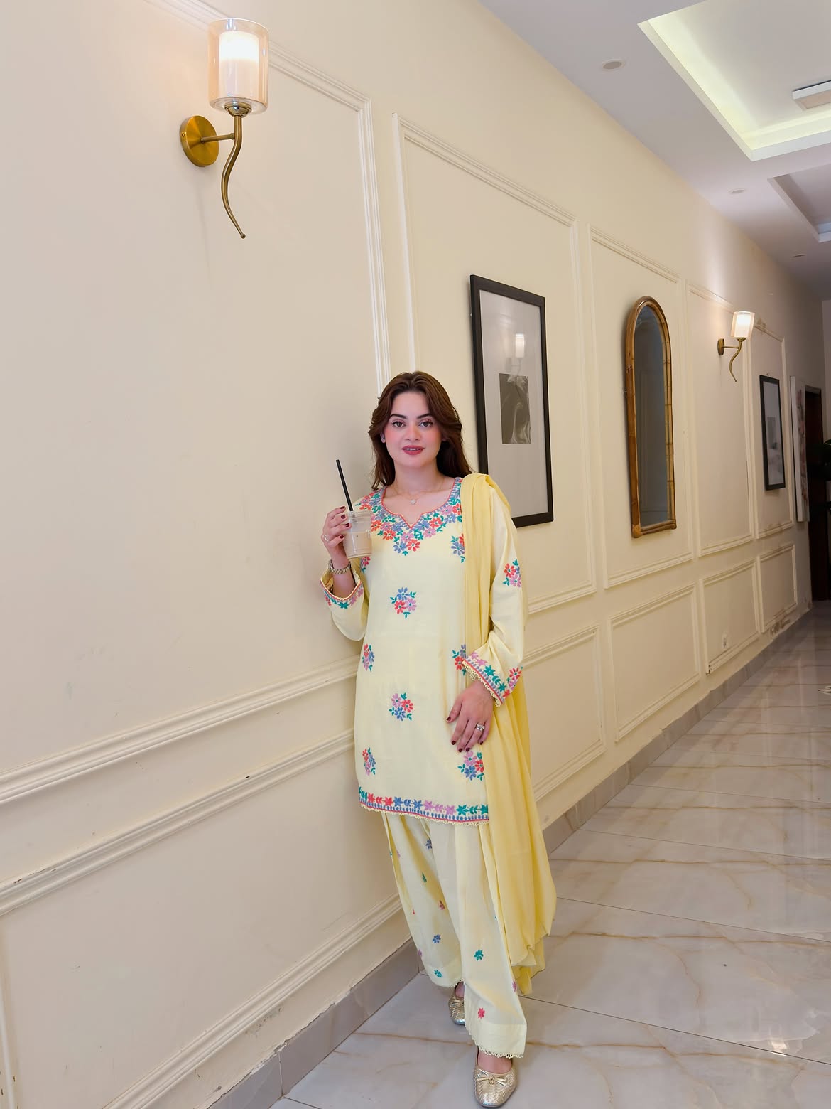 MINA Pastel Yellow 3PC Suit