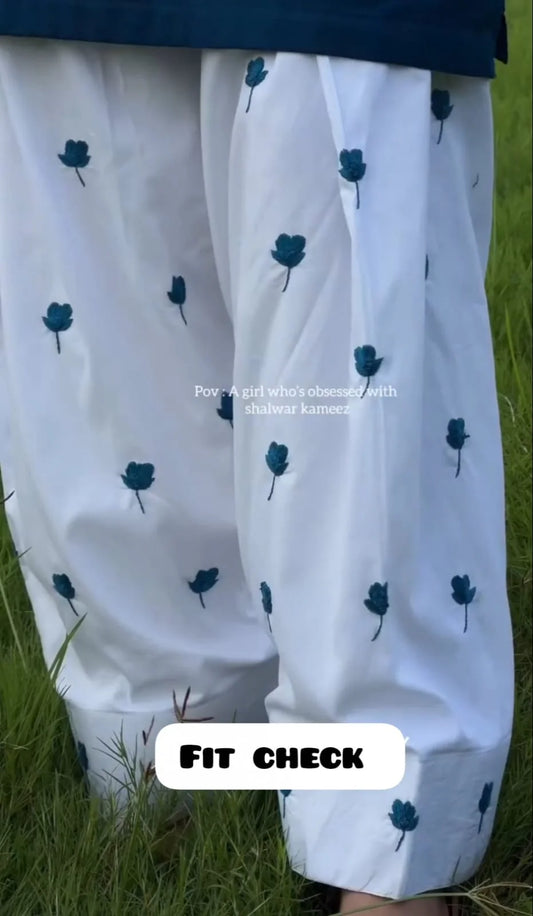 Blue Cherry 2PC FARSHI SHALWAR