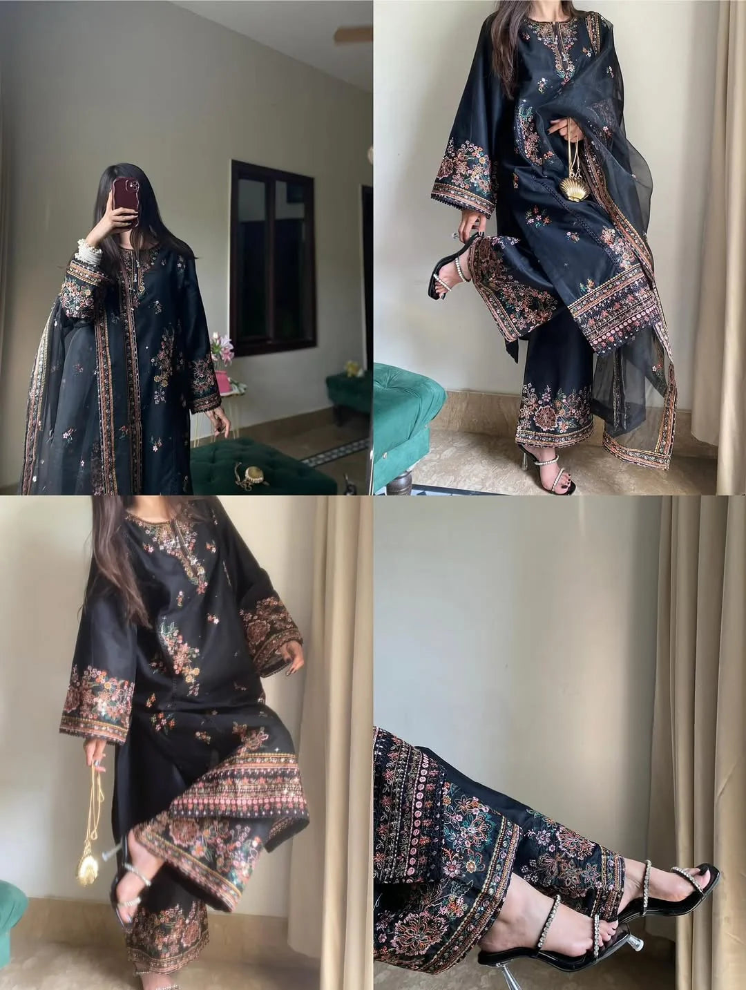 HAREEM EMBROIDERED 3PCS