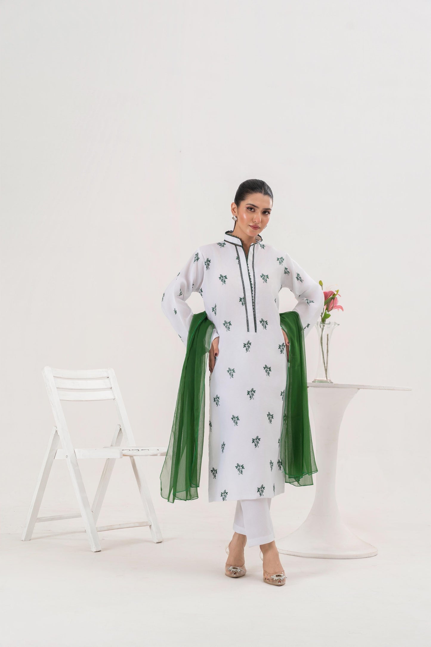 Azadi Embroidered 3-Pcs