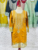 FANCY HAND WORK KHAADI 03PC SUIT