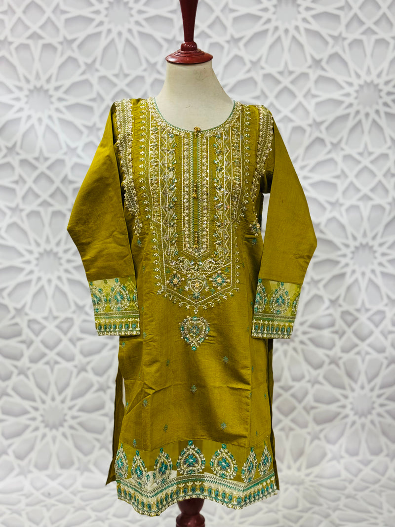 FANCY HAND WORK KHAADI 03PC SUIT