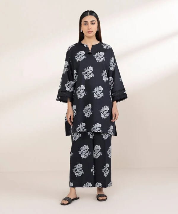 ZEENAT White 2PCS