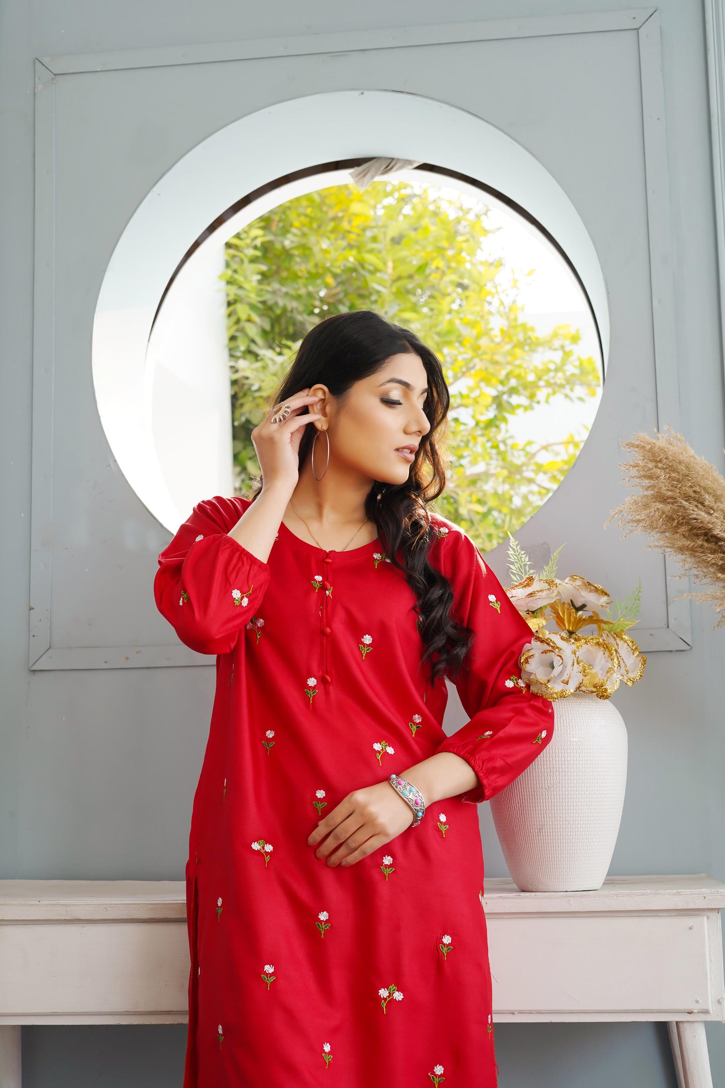 Petal Embroidered