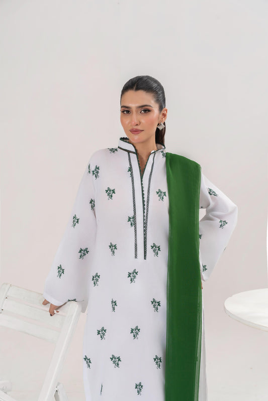 Azadi Embroidered 3-Pcs