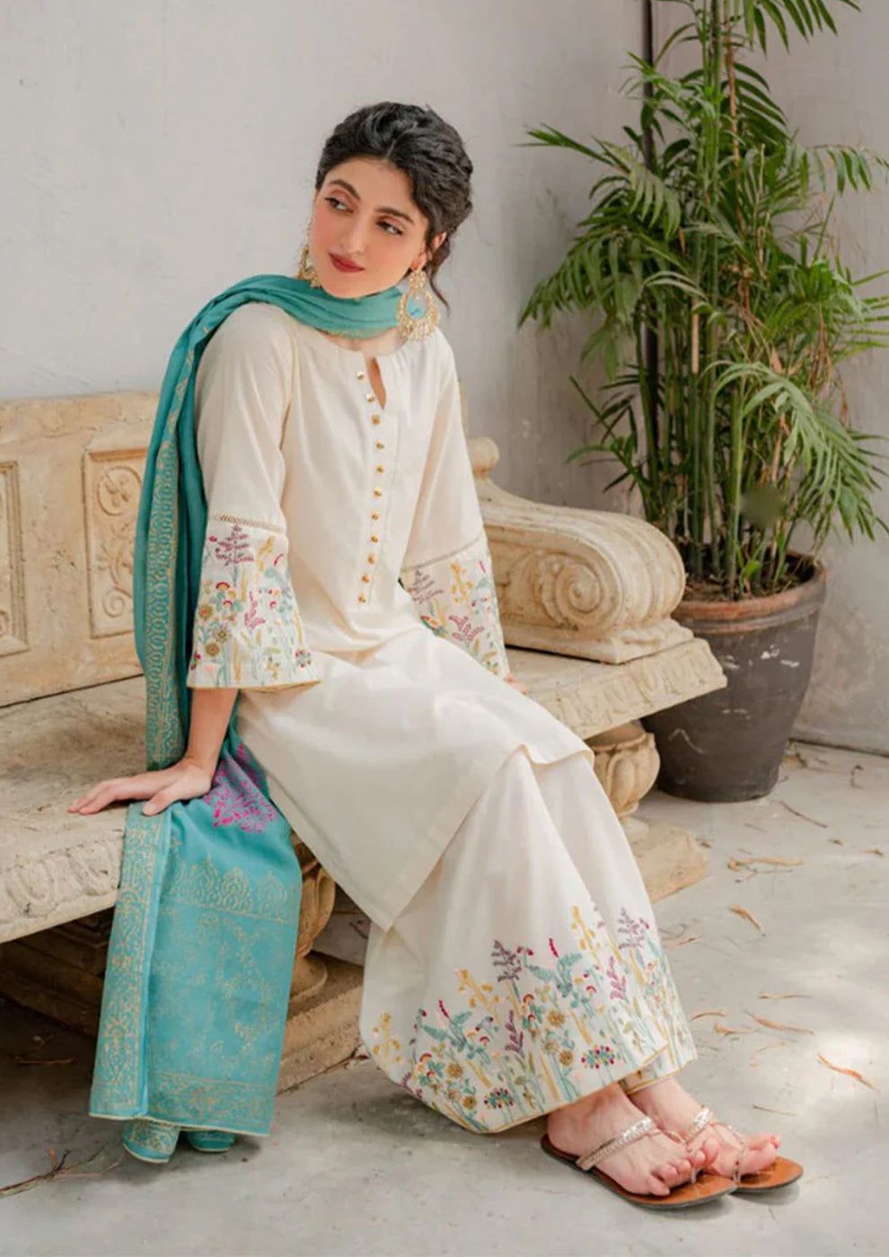 KASTOOR EMBROIDERED 3-PCS