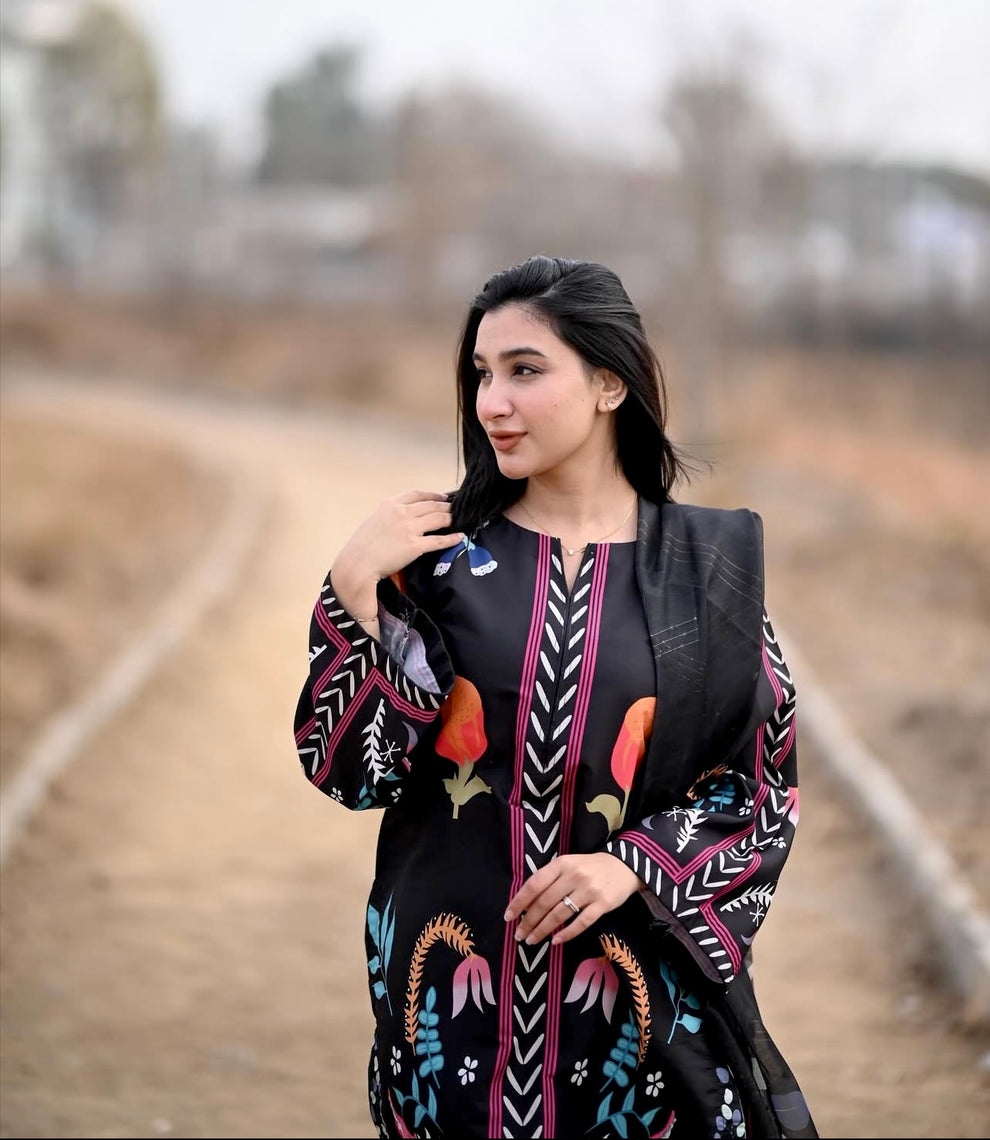 Rukhsar Three-Piece Dress